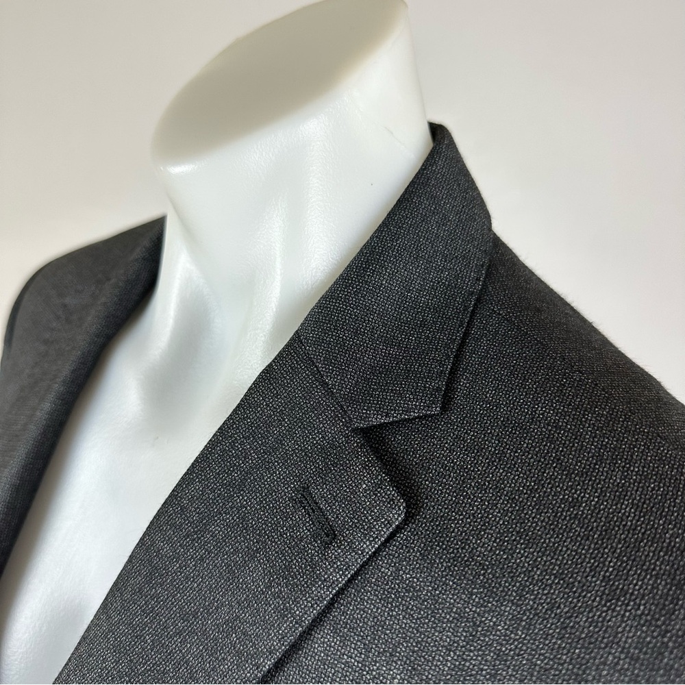 John Varvatos Men's Dark Charcoal Gray Sport Coat Blazer - Picture 8 of 9